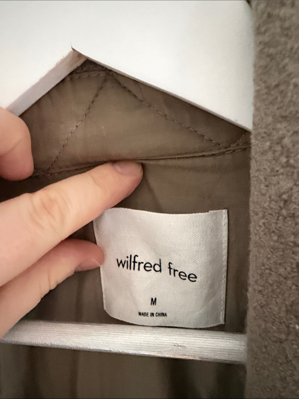 Aritzia • Wilfred Free Mushroom Taupe Merino Wool Coat Size S - Picture 4 of 10